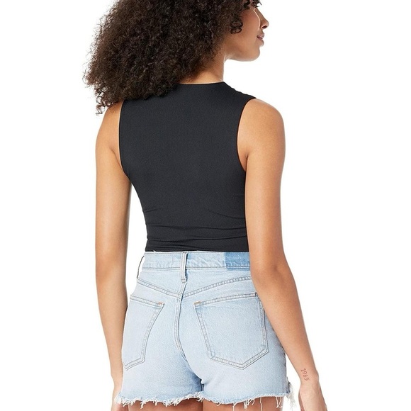 Abercrombie & Fitch Soft AF Black Sleeveless Bodysuit, Size M, offers welcome - Picture 3 of 8